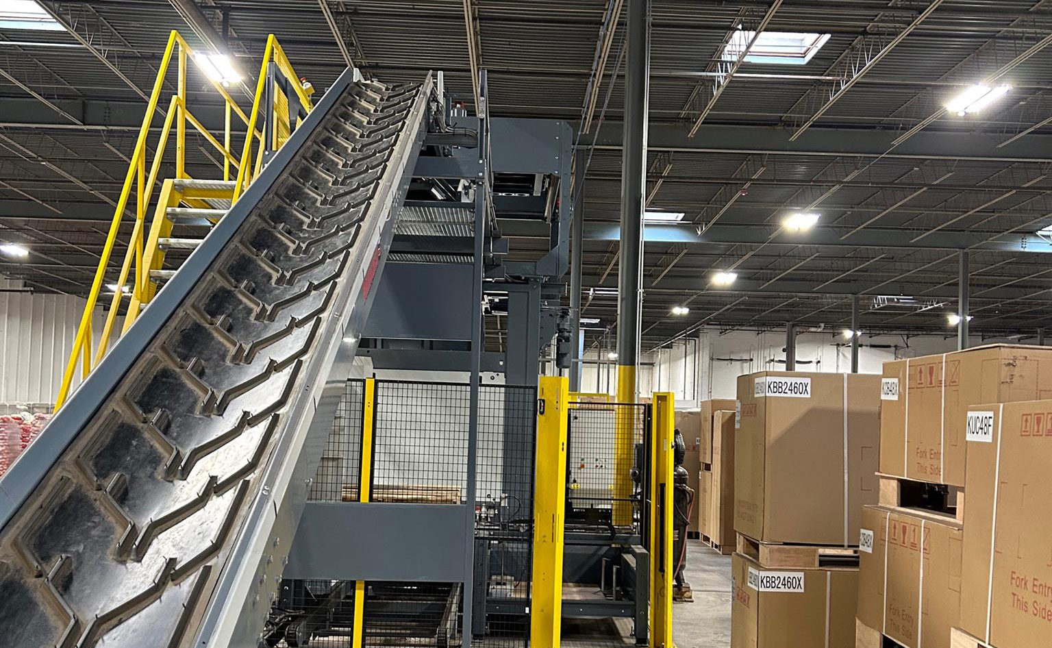 palletizer conveyor belt